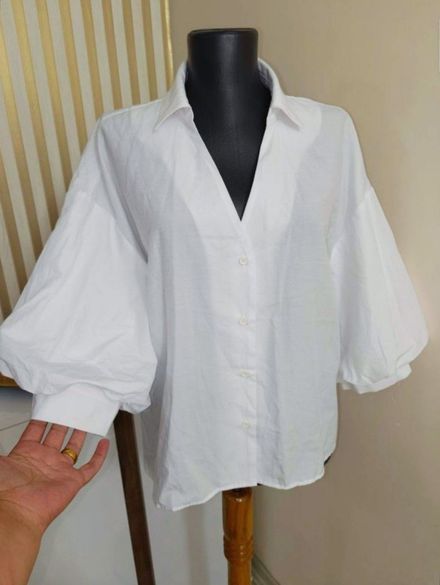 Balon kol pull Bear Beyaz Gömlek 6070