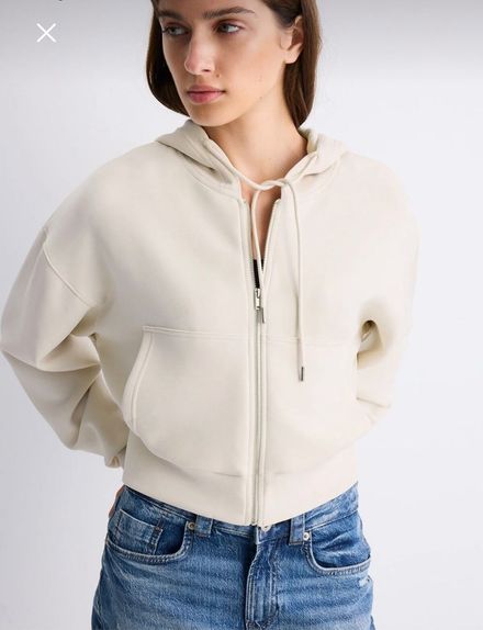 Pull&Bear Fermuarlı Crop Hırka/Sweat