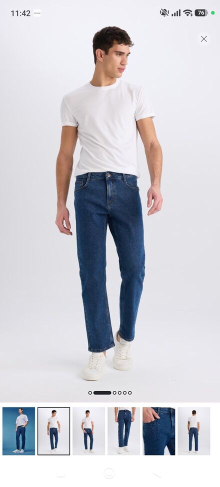 Erkek Regular Fit Jean Pantolon
