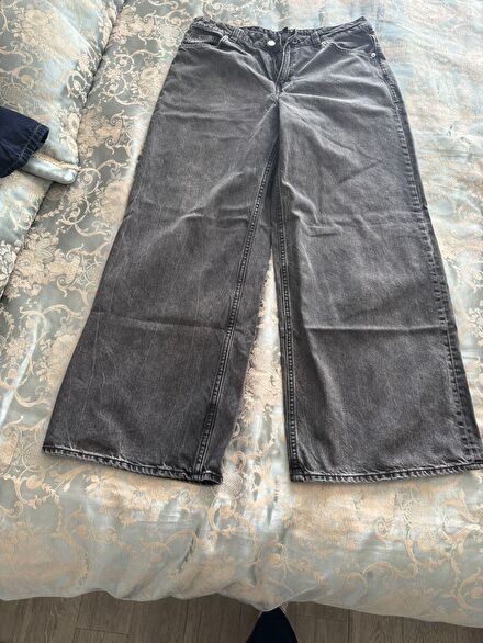 H&M Geniş Paça Jean Pantolon