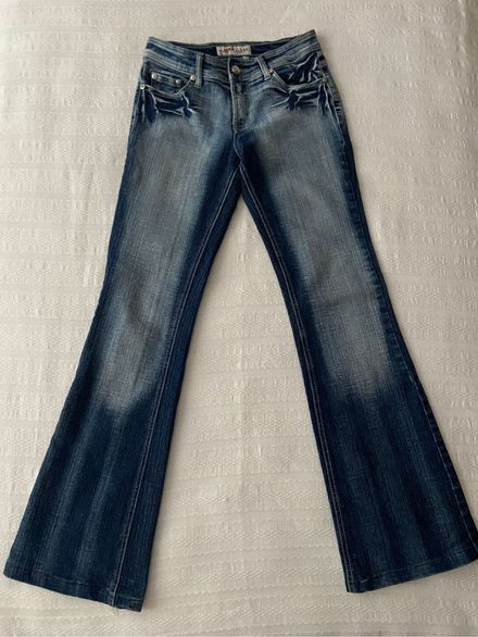 Y2k vintage miss me tarzı jeans