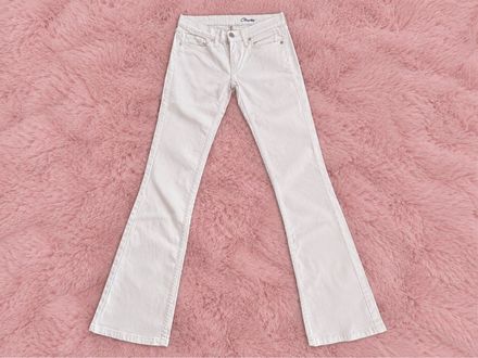 2000s Y2K Düşük Bel Flare Jean