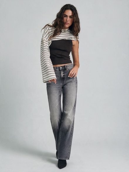 Stradivarius D96 Dü Kesim Crop Jean