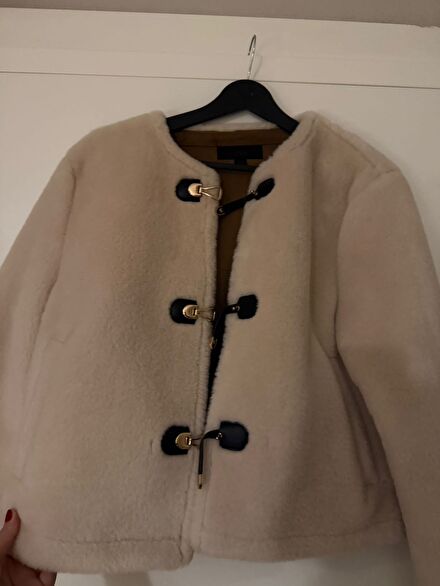 Zara Krem Peluş Kaban