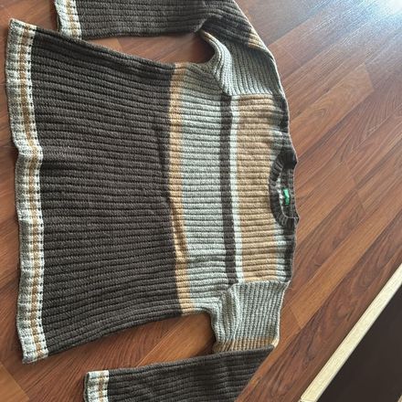 Benetton Erkek Çizgili Kazak