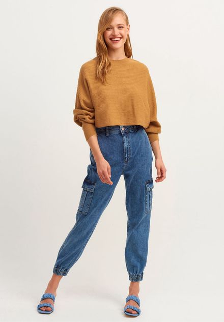 OXXO Oversize Crop Triko S/38