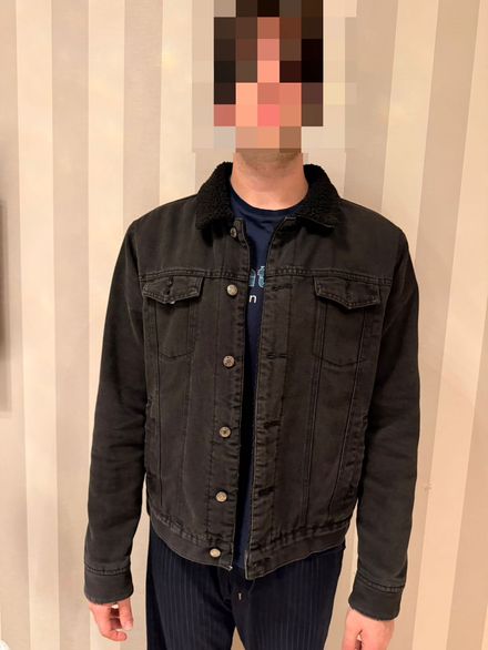 Siyah içi lü kışlık Kot Ceket