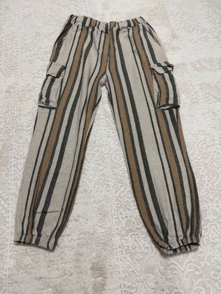 Çizgili Kargo Pantolon