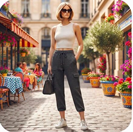 PULL&BEAR Kadın Kargo Pantolon