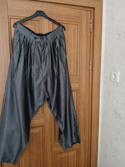 Gri Bol Paça Pantolon