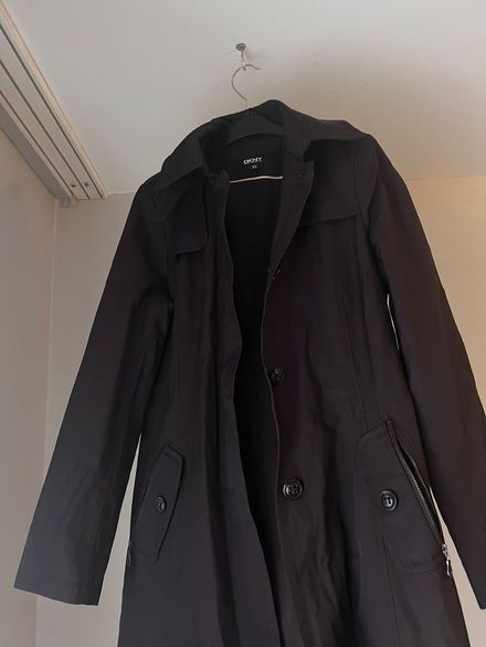 DKNY Siyah Trençkot