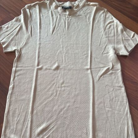 Pull&Bear Bej Polo Yaka Tişört