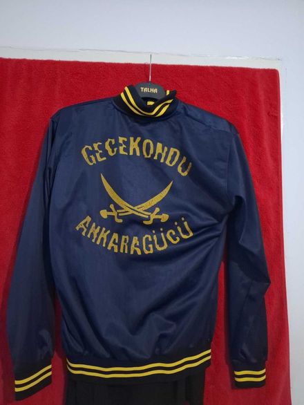 Lacivert Ankara Baskılı Lotto Spor Ceket