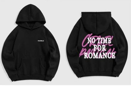Siyah Kapüşonlu Sweatshirt