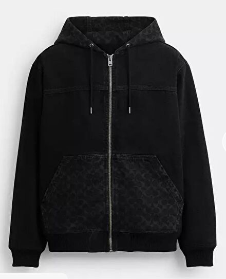 Coach Denim Zip Ceket