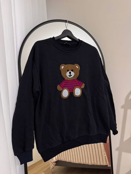 Siyah Ayıcık Sweatshirt LTB