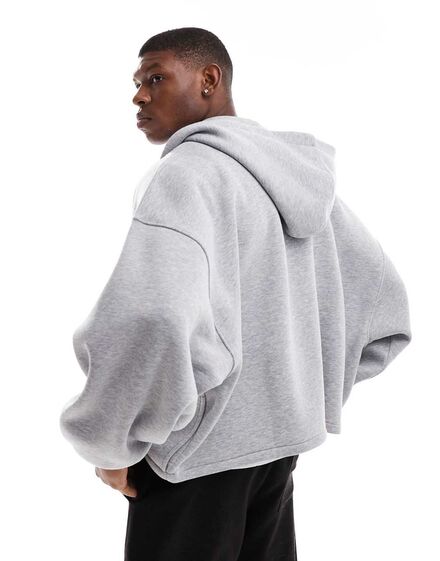 ASOS OVERSIZE FERMUARLI KAPÜŞONLU SWEAT