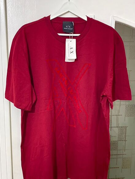 Armani Exchange Bordo Tişört
