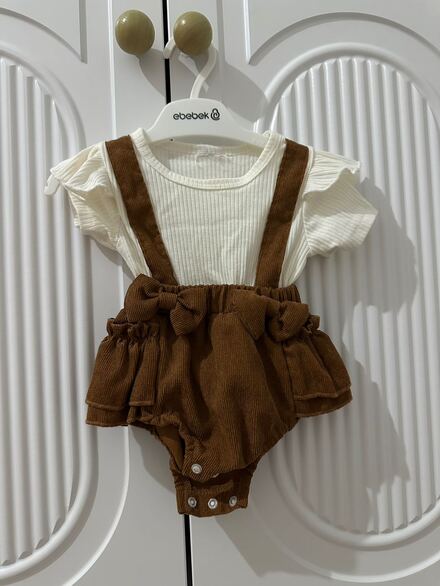 Bebek Kordelyalı Romper