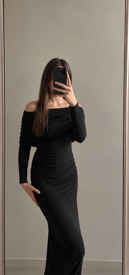 Zara Siyah Şık Elbise 1 kez giyildi
