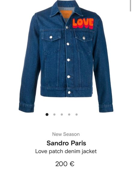 Sandro love mavi kot ceket