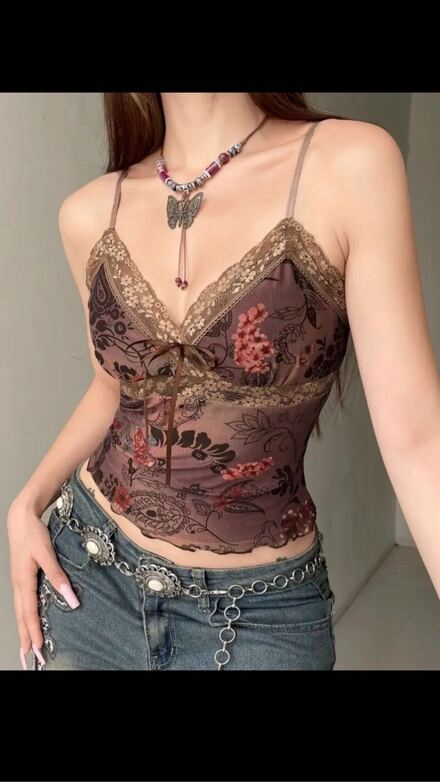 Shein Vintage Bohem Retro Bluz