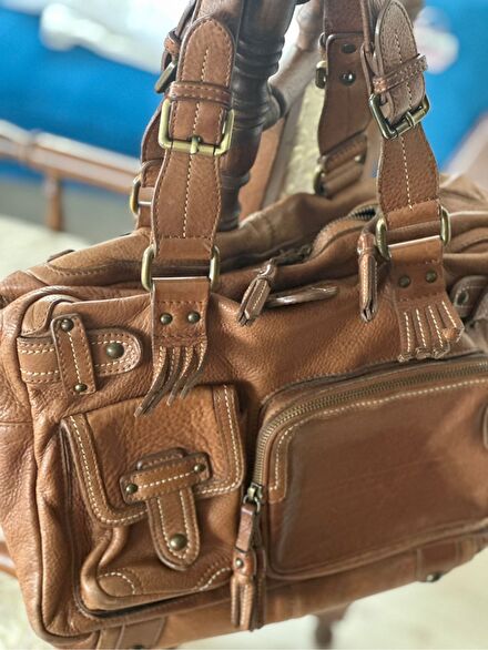 #Massimo Dutti Vintage hakiki deri