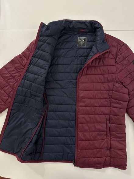 Koton erkek bordo şişme mont