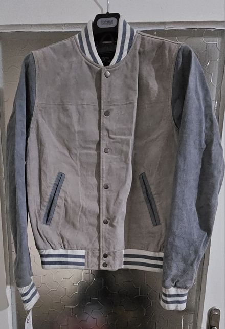 Topman Baseball Kolej Varsity Deri Ceket
