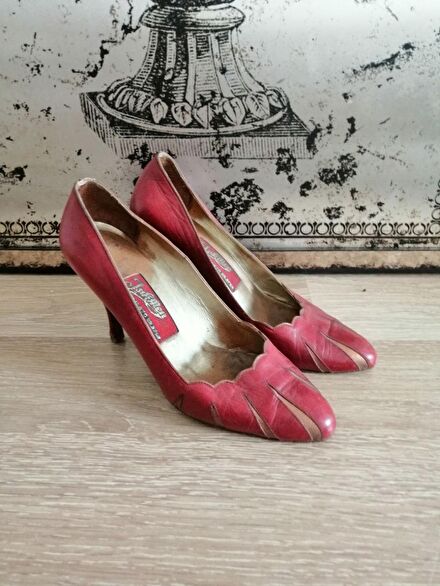 Bordo 36 American Vintage İnce Topuklu