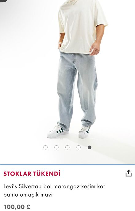 Levis silvertab erkek jean pantolon