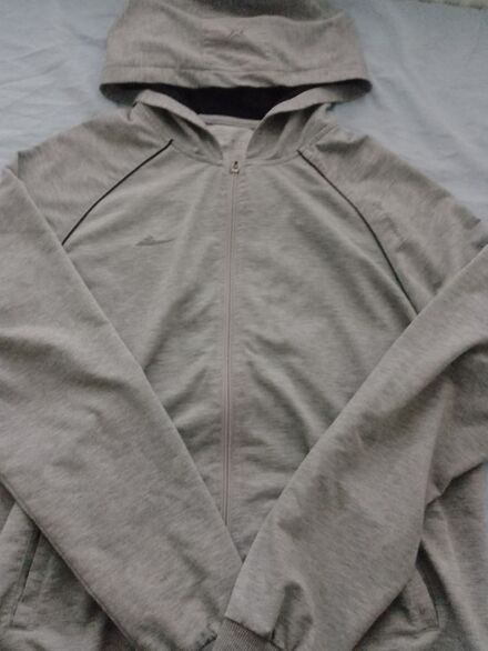 Gri bol oversize hırka