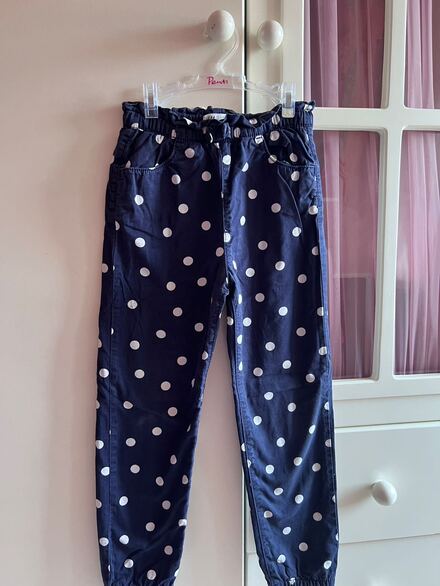 H&M kız çocuk puantiyeli pantolon