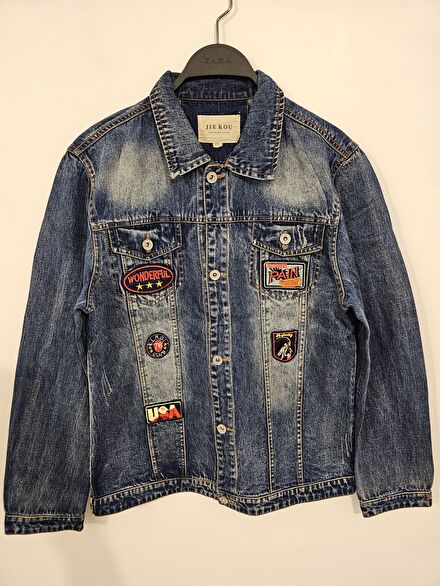 armalı kot mont jeans