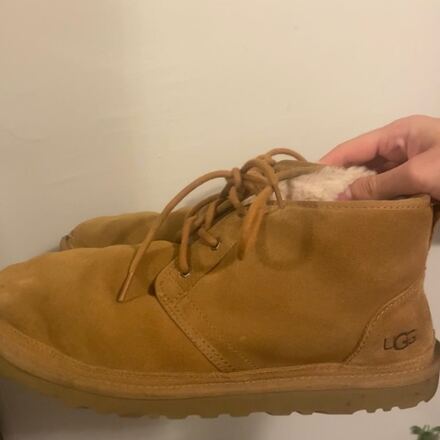 Ugg erkek bot bağcıklı nubuk mini taba