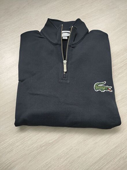 Lacoste fermuarlı defolu sweatshirt