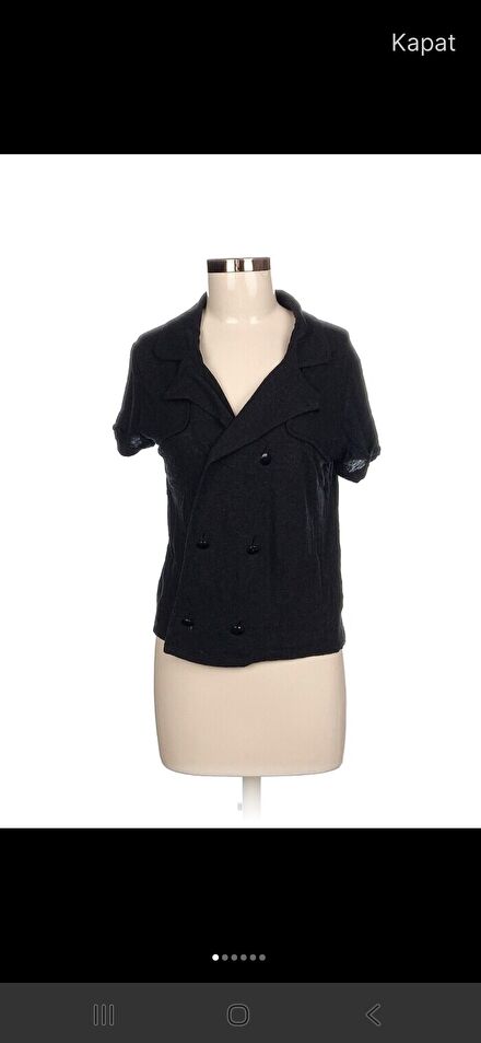Kısa Kollu Blazer Ceket