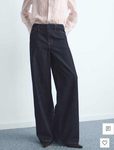 Mango wide leg kot pantolon
