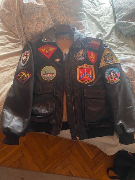 Topgun(Top gun) Levis deri pilot ceket