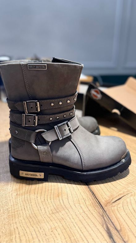 Harley Davidson Grey/Gri 39 No.Kadın Bot