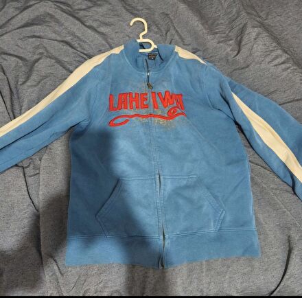 Mavi Fermuarlı Sweatshirt