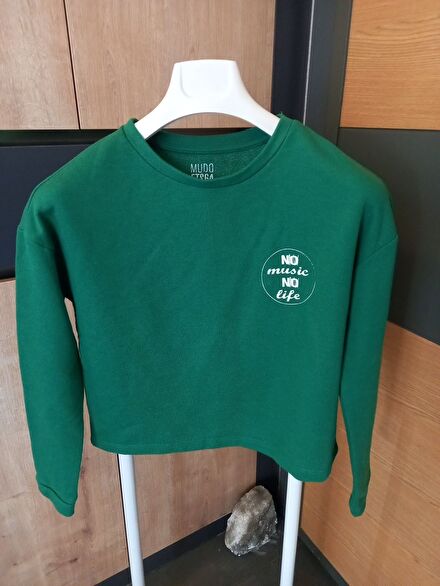 MUDO YEŞIL KISA SWEAT