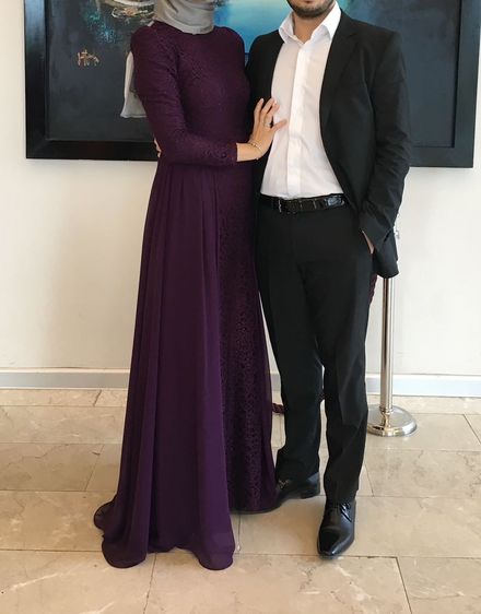 Mor M / 38 Gece Elbisesi