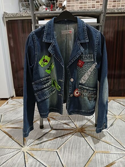 ​DIESEL El İşlemeli Vintage Marin Kot