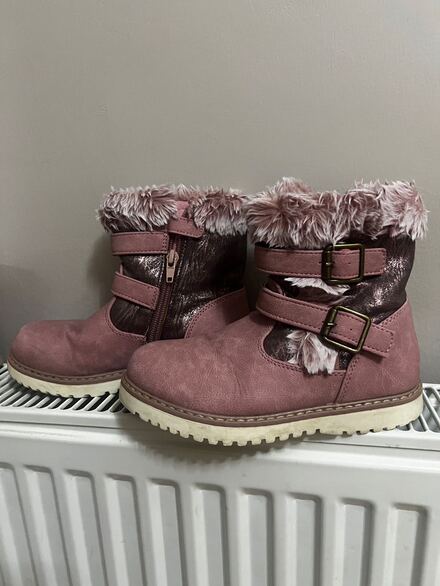 Kız çocuk Pembe Bot & Bootie Kışlık