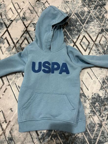 USPA Mavi Kapüşonlu Sweatshirt