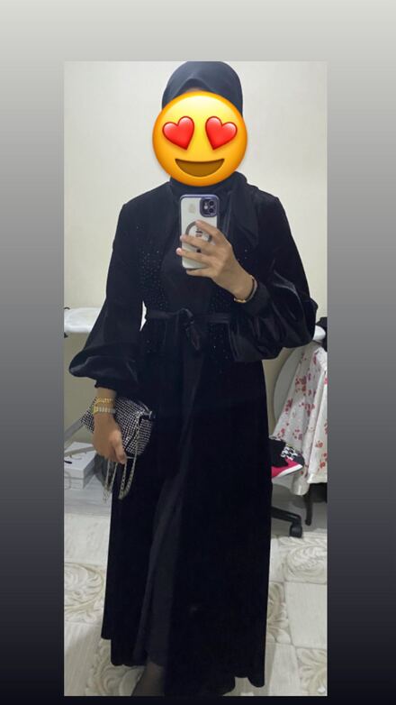 Kadife kaftan mevsimlik tarzda