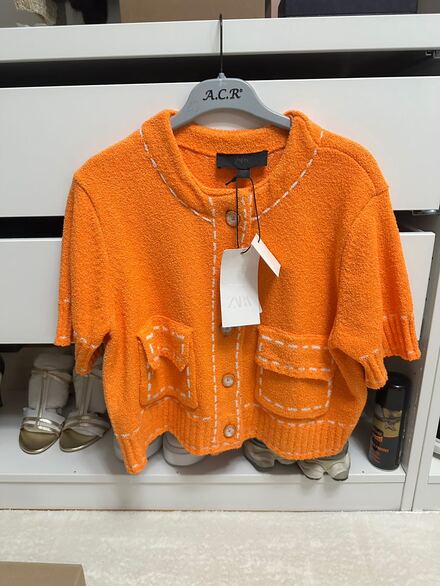 Zara kontrast Turuncu Hırka