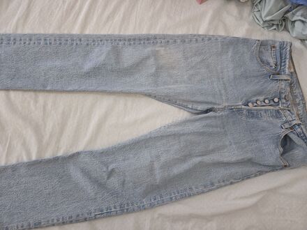 levis 501 hasarlı jean