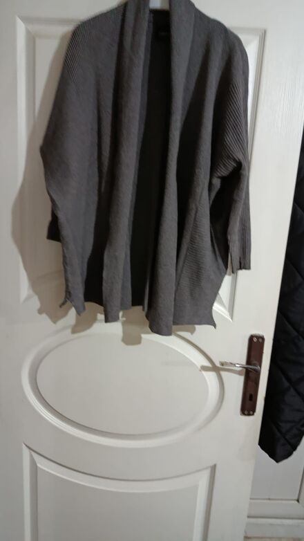 Zara Knit Gri Şal Hırka